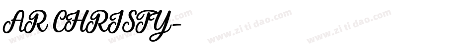 AR CHRISTY字体转换